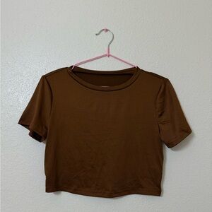Brown Women's Crop Top